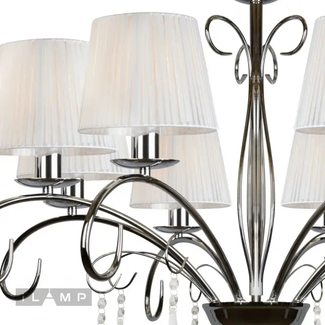 Люстра iLamp RM7006/8CR PERFECTION — хром, ракурс 2