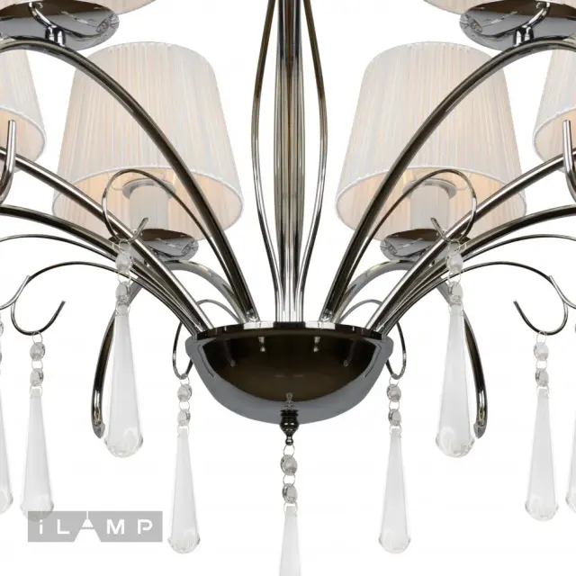 Люстра iLamp RM7006/8CR PERFECTION — хром, ракурс 4