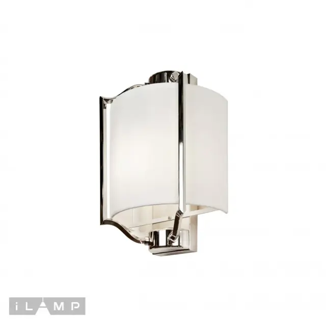 Бра iLamp W2442-1 Nickel DIVOLE — никель, ракурс 3