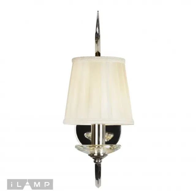 Бра iLamp W2508-1 nic CHARM — никель, ракурс 2