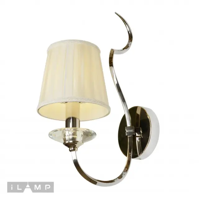 Бра iLamp W2508-1 nic CHARM — никель, ракурс 3