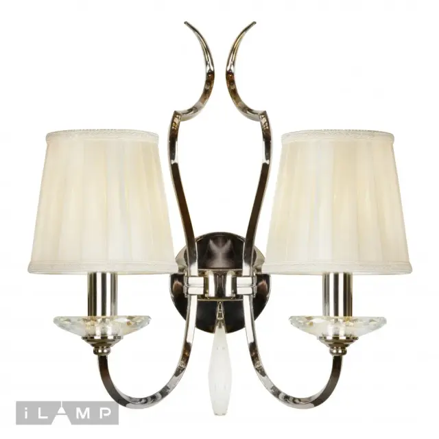Бра iLamp W2508-2 nic CHARM — никель