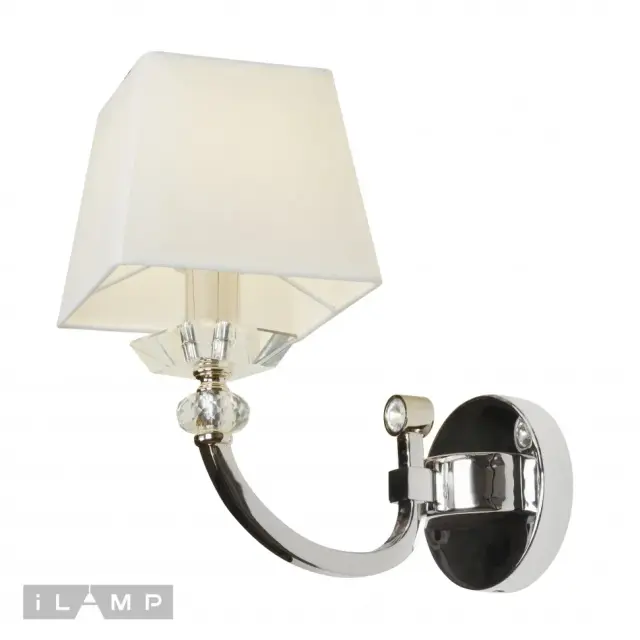 Бра iLamp W9404-1 nic BLUES — никель, ракурс 3