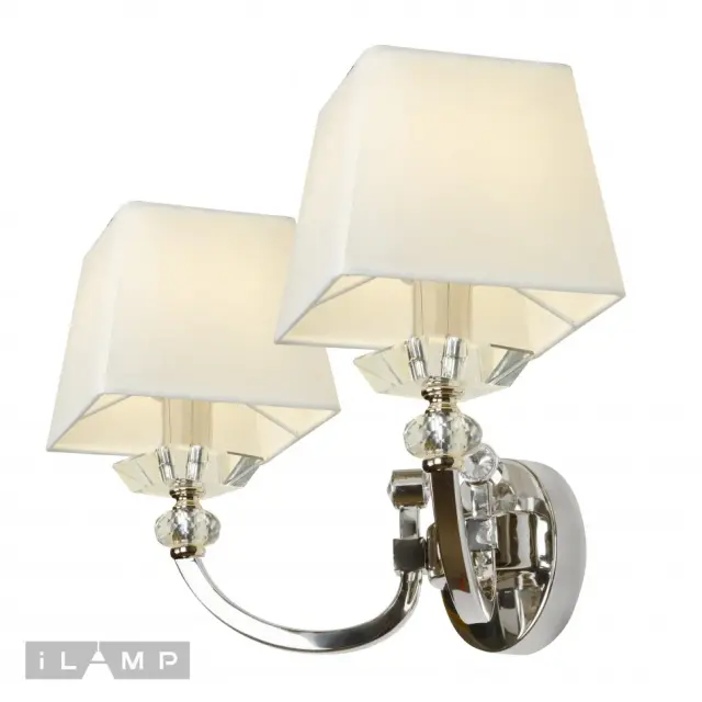 Бра iLamp W9404-2 nik BLUES — никель, ракурс 2