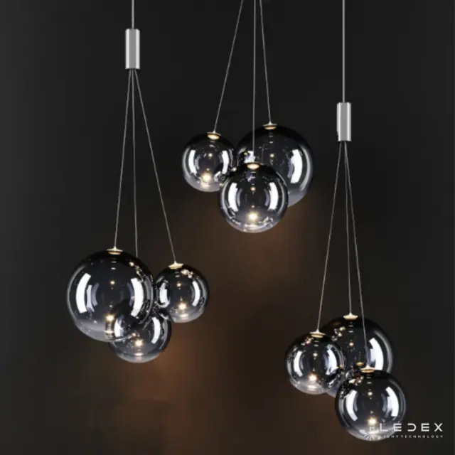 Люстра iLedex 19152P/3-6W-3000K SL SELFIE — никель, ракурс 3