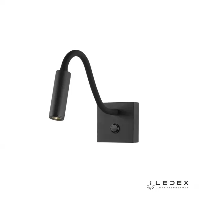 Бра iLedex 6411 BK TELESCOPE — черный, ракурс 2