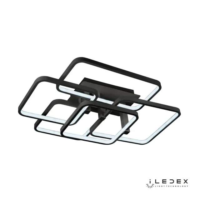 Люстра iLedex 6813-5N-X-T BK SATELLITE — черный, ракурс 3