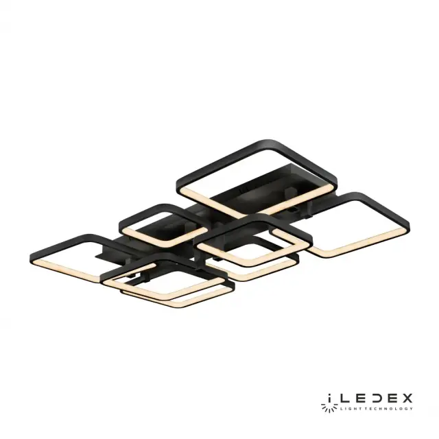 Люстра iLedex 6813-8N-X-T BK SATELLITE — черный, ракурс 2