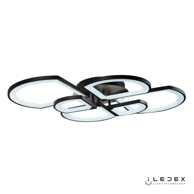 Люстра iLedex 6882/6 BK RIVER — черный, ракурс 3