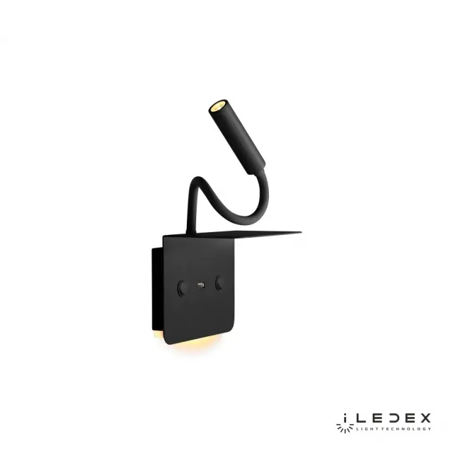 Бра iLedex 7031C BK SUPPORT — черный, ракурс 4
