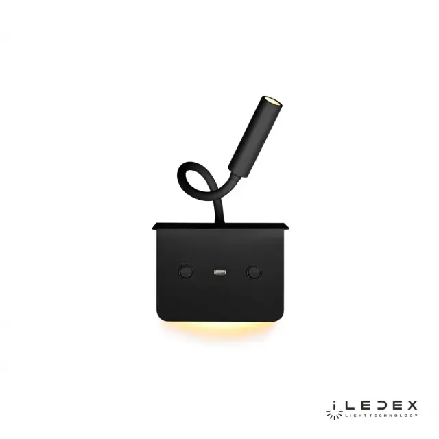 Бра iLedex 7031C BK SUPPORT — черный, ракурс 5