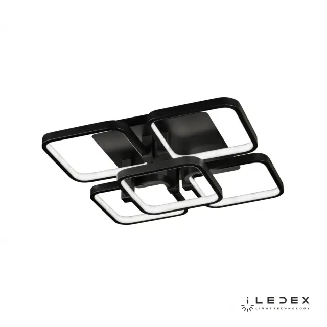 Люстра iLedex 8153-4+1-X-T BK SATELLITE — черный, ракурс 2