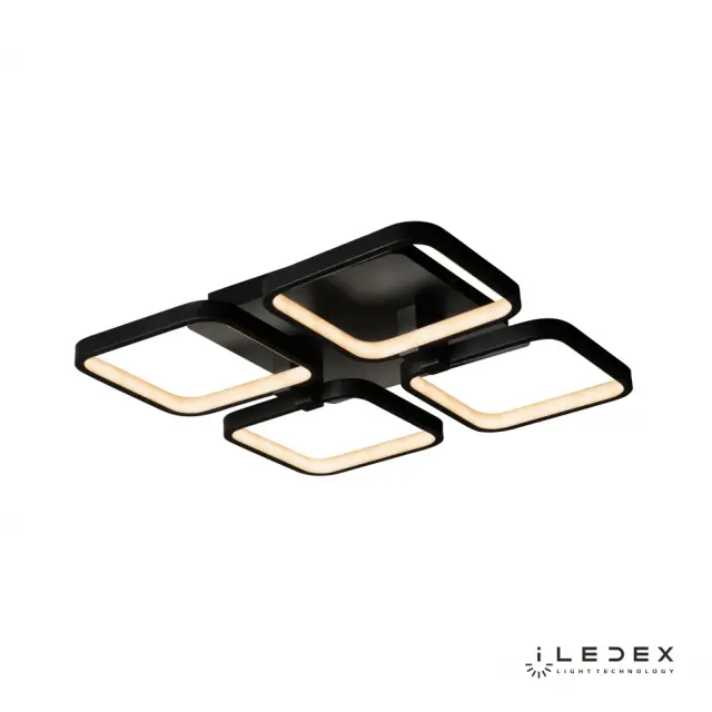 Люстра iLedex 8153-4-X-T BK SATELLITE — черный, ракурс 2
