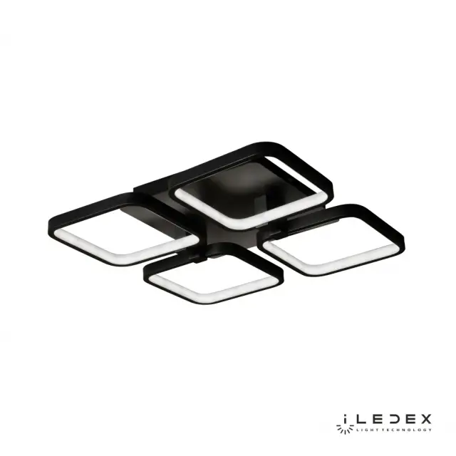 Люстра iLedex 8153-4-X-T BK SATELLITE — черный, ракурс 3