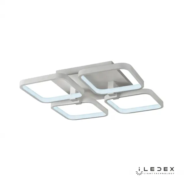 Люстра iLedex 8153-4-X-T WH SATELLITE — белый, ракурс 3