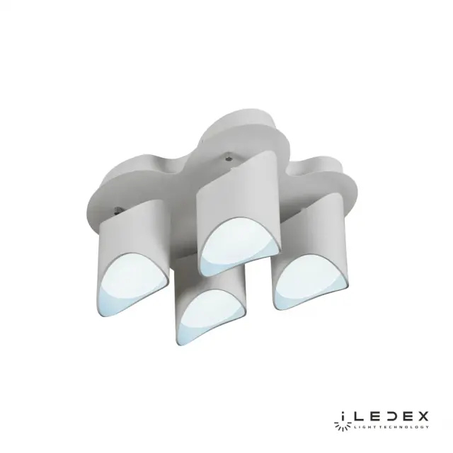 Люстра iLedex 8189-4-X-T WH NOVA — белый, ракурс 3