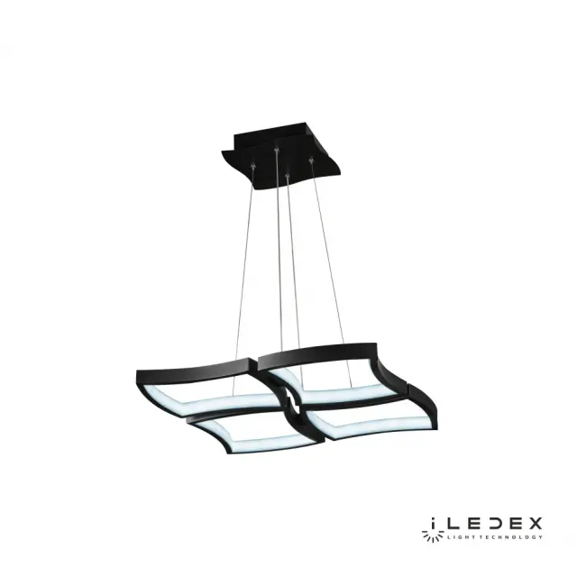 Люстра iLedex 8196-4-D-T BK ROOMY — черный, ракурс 3