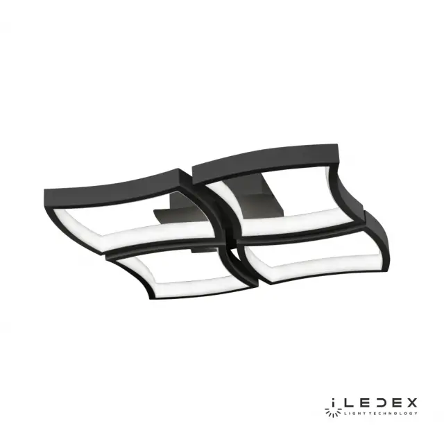 Люстра iLedex 8196-4-X-T BK ROOMY — черный, ракурс 2