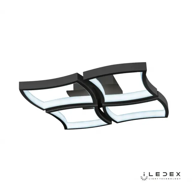 Люстра iLedex 8196-4-X-T BK ROOMY — черный, ракурс 3
