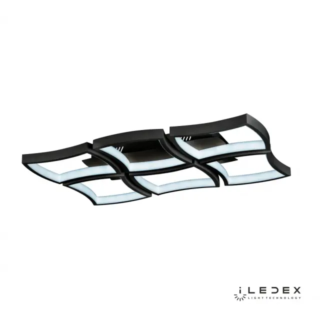 Люстра iLedex 8196-6-X-T BK ROOMY — черный, ракурс 3
