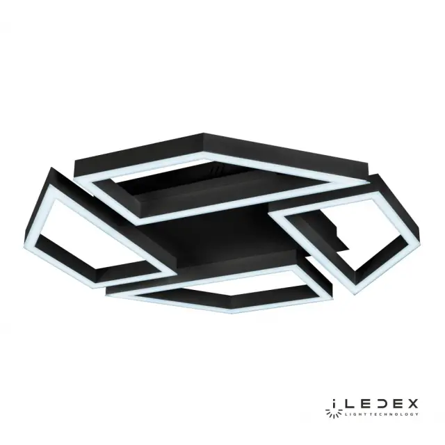 Люстра iLedex 8302-720x720-X-T BK STELLAR — черный, ракурс 3