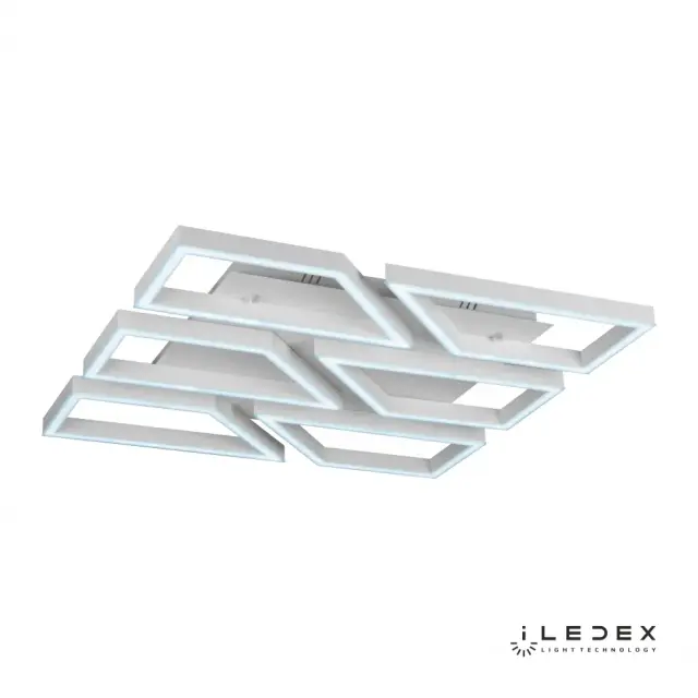 Люстра iLedex 8302-800x800-X-T WH STELLAR — белый, ракурс 3