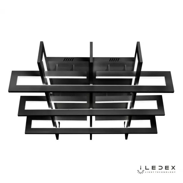 Люстра iLedex 9082-800*800-X 192W BK STALKER — черный, ракурс 4