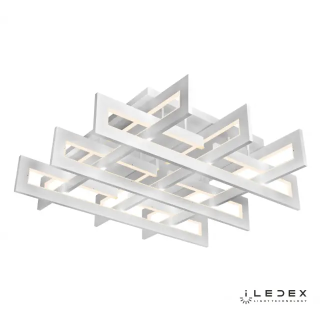 Люстра iLedex 9082-800*800-X 192W WH STALKER — белый, ракурс 2