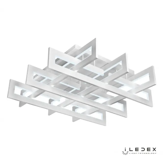 Люстра iLedex 9082-800*800-X 192W WH STALKER — белый, ракурс 3