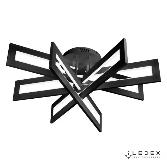 Люстра iLedex 9082-R800-X 128W BK STALKER — черный, ракурс 2