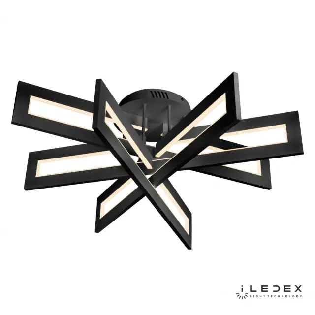 Люстра iLedex 9082-R800-X 128W BK STALKER — черный, ракурс 3