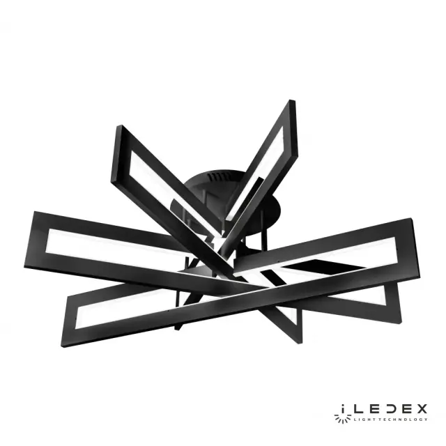 Люстра iLedex 9082-R800-X 128W BK STALKER — черный, ракурс 4