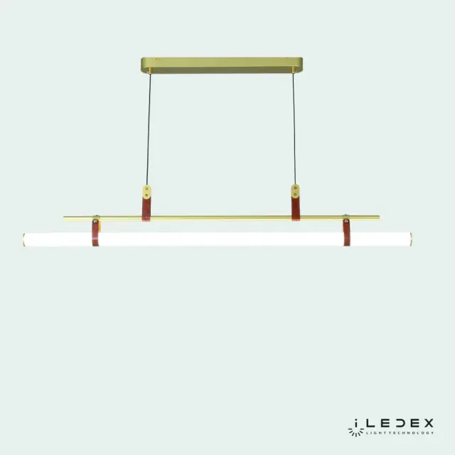 Светильник iLedex 9498P-46W-3000K GL-BR-WH ZOOM — золотой, ракурс 3