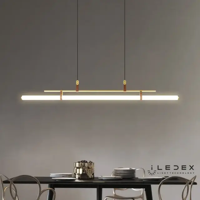Светильник iLedex 9498P-46W-3000K GL-BR-WH ZOOM — золотой, ракурс 4