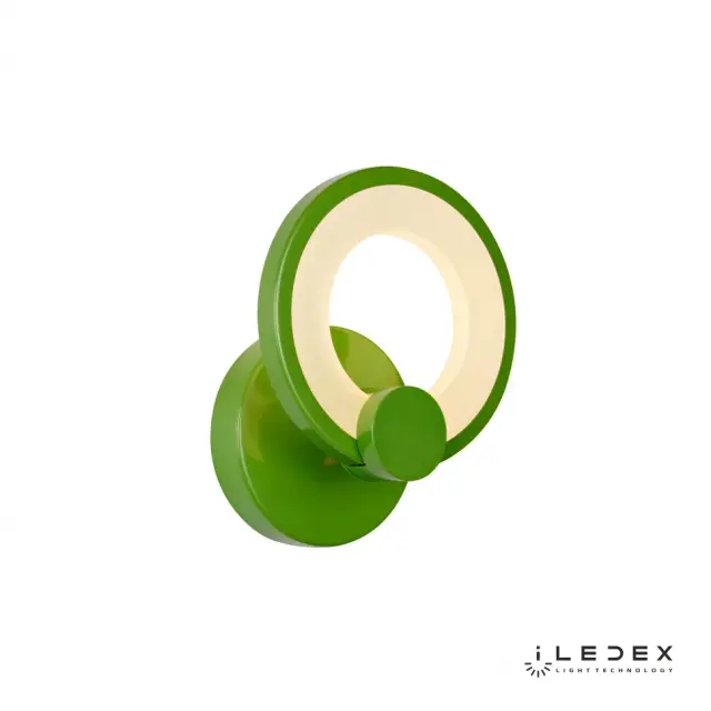 Бра iLedex A001/1 Green RING — зеленый, ракурс 2