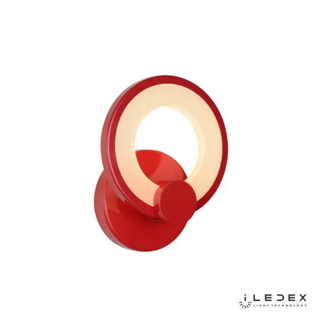 Бра iLedex A001/1 Red RING — красный, ракурс 3