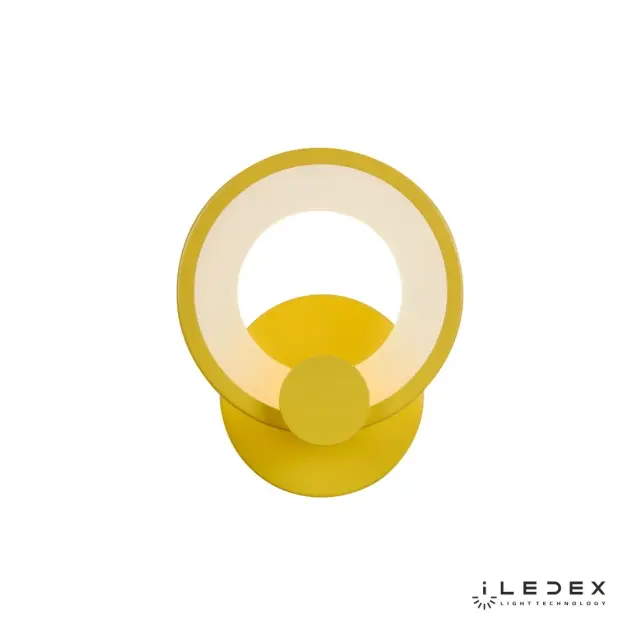Бра iLedex A001/1 Yellow RING — желтый, ракурс 2