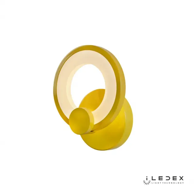 Бра iLedex A001/1 Yellow RING — желтый, ракурс 3
