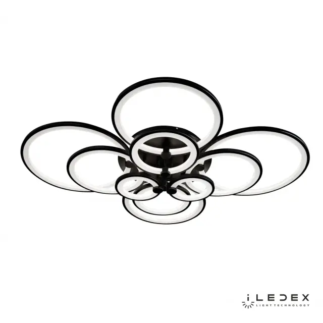 Люстра iLedex A001/10 BK RING — черный, ракурс 2