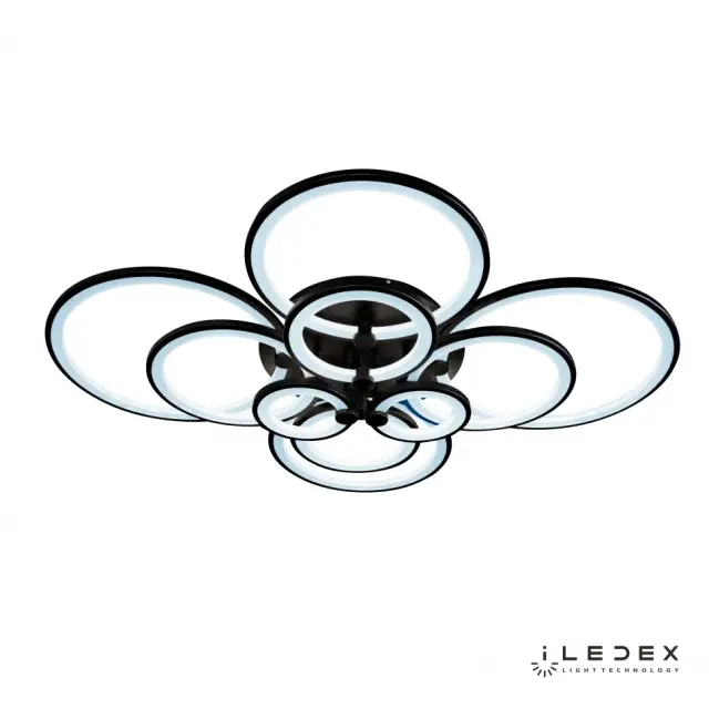 Люстра iLedex A001/10 BK RING — черный, ракурс 3