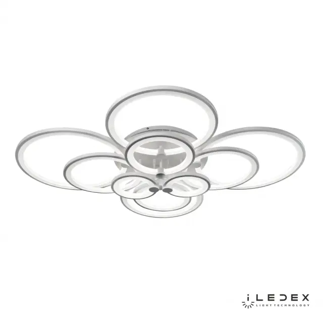 Люстра iLedex A001/10 WH RING — белый, ракурс 2