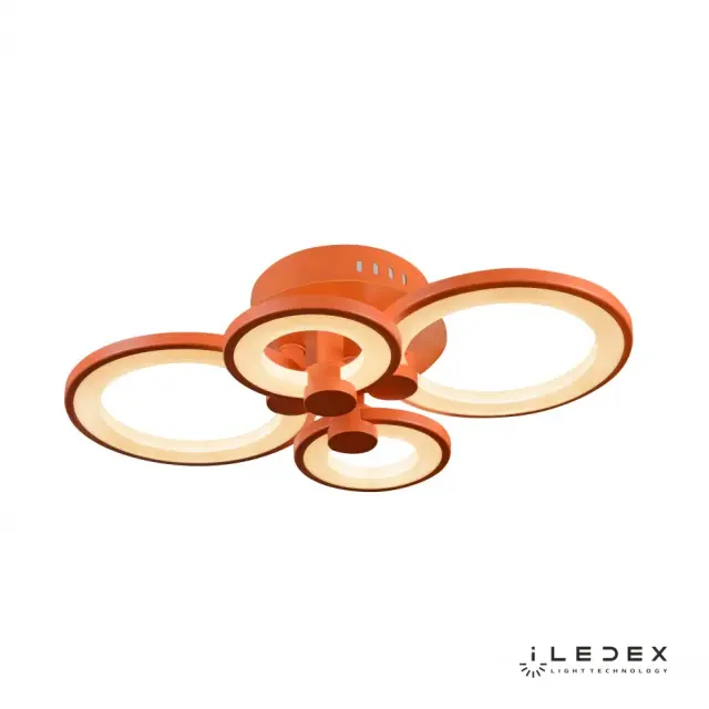 Люстра iLedex A001/4 ORANGE RING — оранжевый, ракурс 2