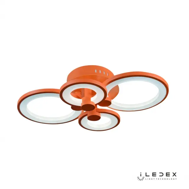 Люстра iLedex A001/4 ORANGE RING — оранжевый, ракурс 3