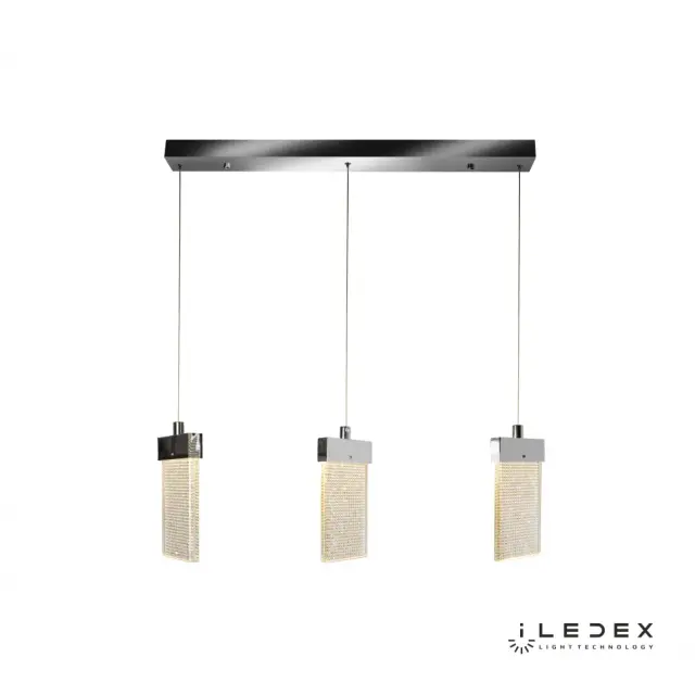 Светильник iLedex C4430-3L CR PIXEL — хром, ракурс 2
