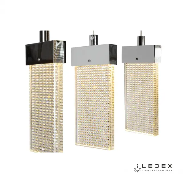 Светильник iLedex C4430-3L CR PIXEL — хром, ракурс 3