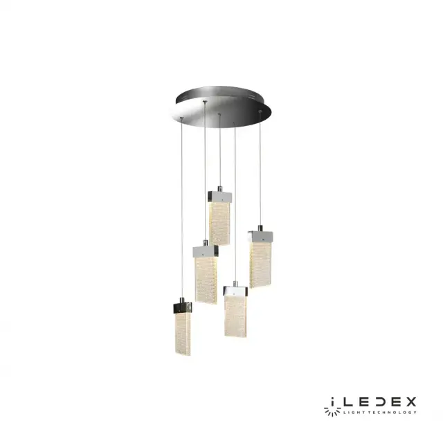 Светильник iLedex C4430-5R CR PIXEL — хром, ракурс 2
