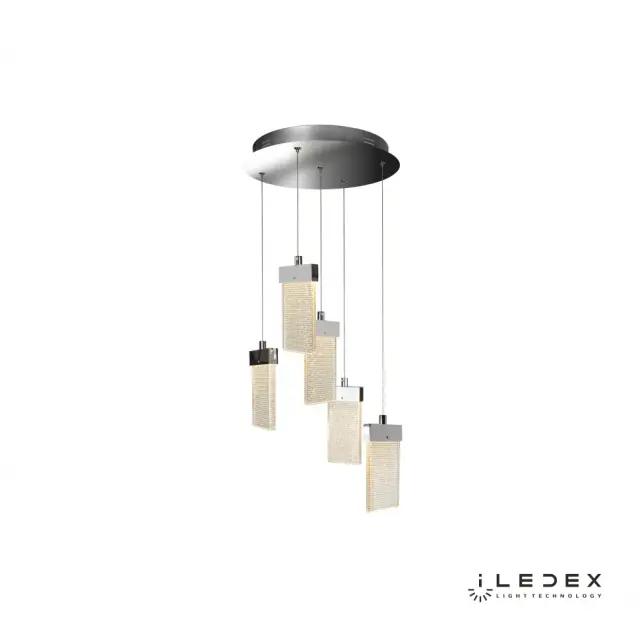 Светильник iLedex C4430-5R CR PIXEL — хром, ракурс 3
