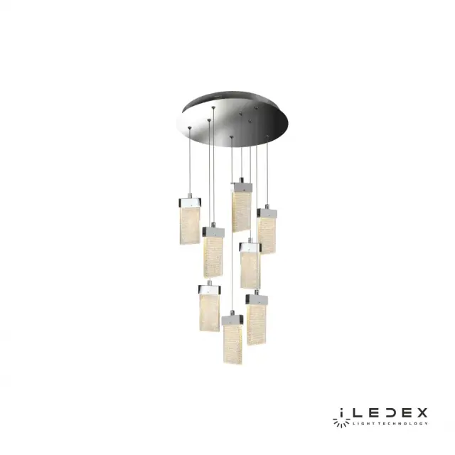 Светильник iLedex C4430-8R CR PIXEL — хром, ракурс 2