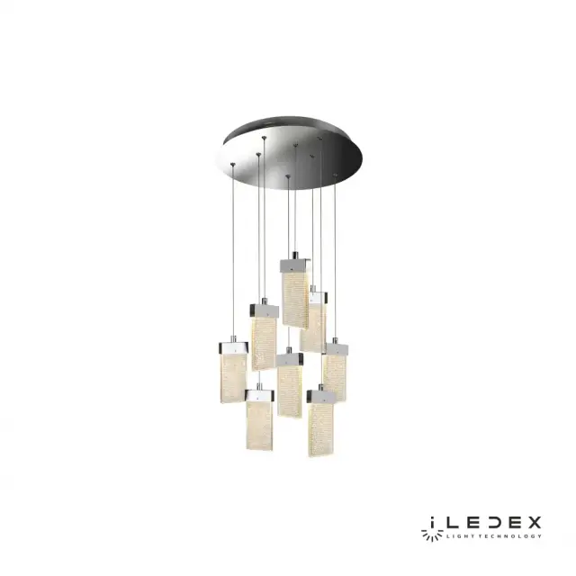 Светильник iLedex C4430-8R CR PIXEL — хром, ракурс 3