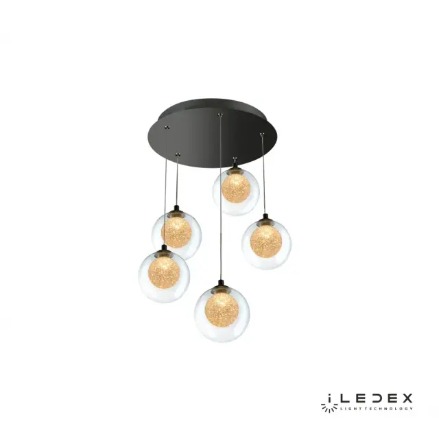 Светильник iLedex C4457-5R CR OBLIVION — хром, ракурс 2
